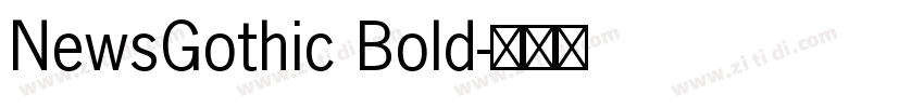 NewsGothic Bold字体转换